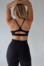 Load image into Gallery viewer, TDRX. Logo Sports Bra in Jet Black
