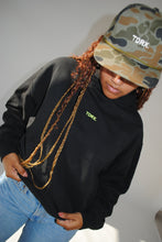 Load image into Gallery viewer, TDRX. Logo Hoodie in Black/Neon Green
