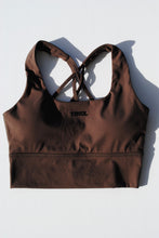 Load image into Gallery viewer, TDRX. Logo Sports Bra in Espresso
