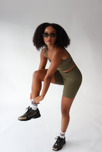 Load image into Gallery viewer, TDRX. Logo Sports Bra in Olive
