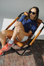 Load image into Gallery viewer, TDRX. Logo Tee in Navy/Neon Yellow
