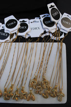 Load image into Gallery viewer, Bubble Rhinestone Initial Necklace
