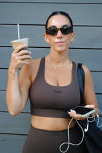 Load image into Gallery viewer, TDRX. Logo Sports Bra in Espresso
