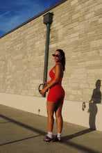 Load image into Gallery viewer, Biker Shorts in Cherry Red
