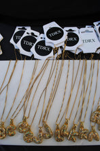 Load image into Gallery viewer, Bubble Rhinestone Initial Necklace
