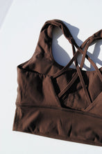 Load image into Gallery viewer, TDRX. Logo Sports Bra in Espresso
