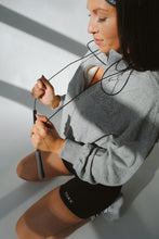 Load image into Gallery viewer, TDRX Athletic Club 1/4 Zip Sweatshirt in Monotone Gray

