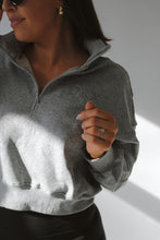 Load image into Gallery viewer, TDRX Athletic Club 1/4 Zip Sweatshirt in Monotone Gray
