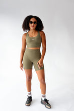 Load image into Gallery viewer, TDRX. Logo Sports Bra in Olive
