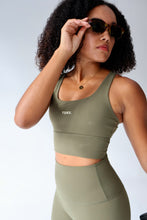 Load image into Gallery viewer, TDRX. Logo Sports Bra in Olive
